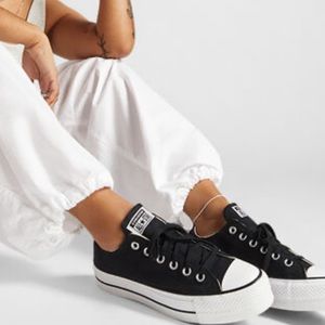Converse women’s low top sneakers lift platform
